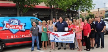 Pool Scouts of McKinney attending city ribbon cutting ceremony