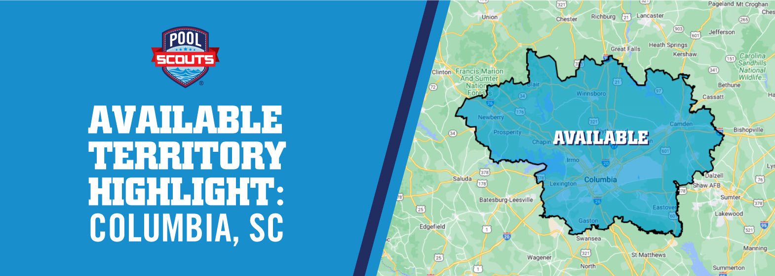 Image of Available Territory Highlight: Columbia SC